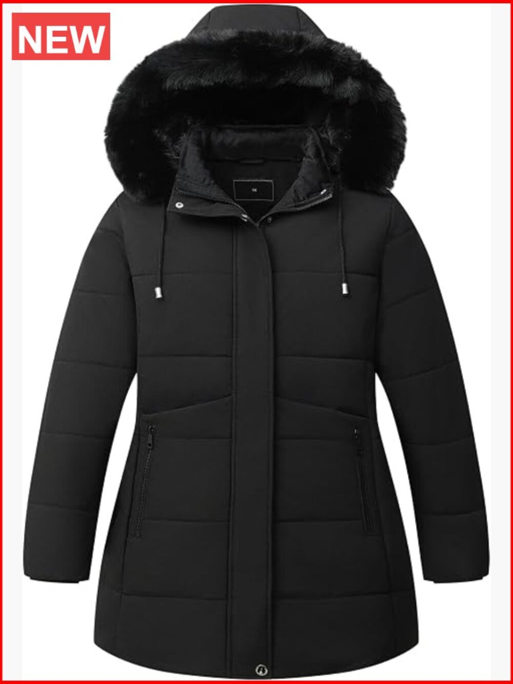 Plus Size Down Coat Waterproof Winter Jacket Detachable Hooded Parka